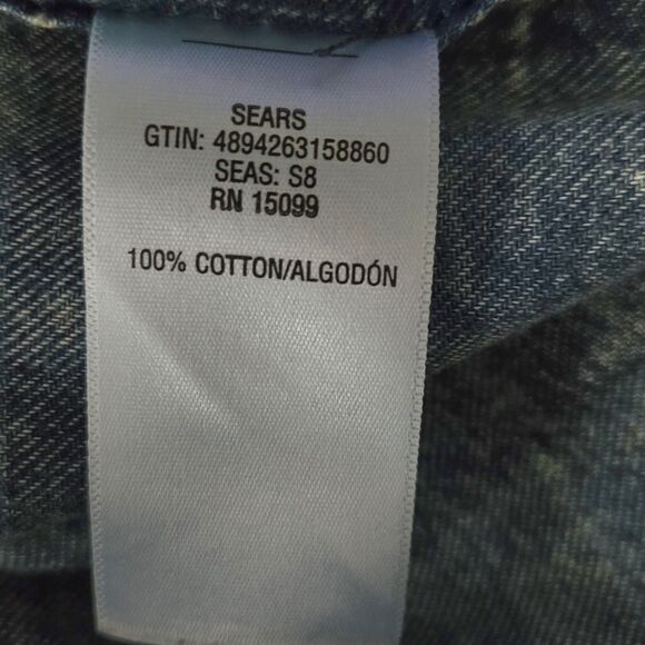 Roebuck & Co Denim Shirt Mens XXL Acid Wash Short Sleeve Button Vintage - Picture 6 of 7